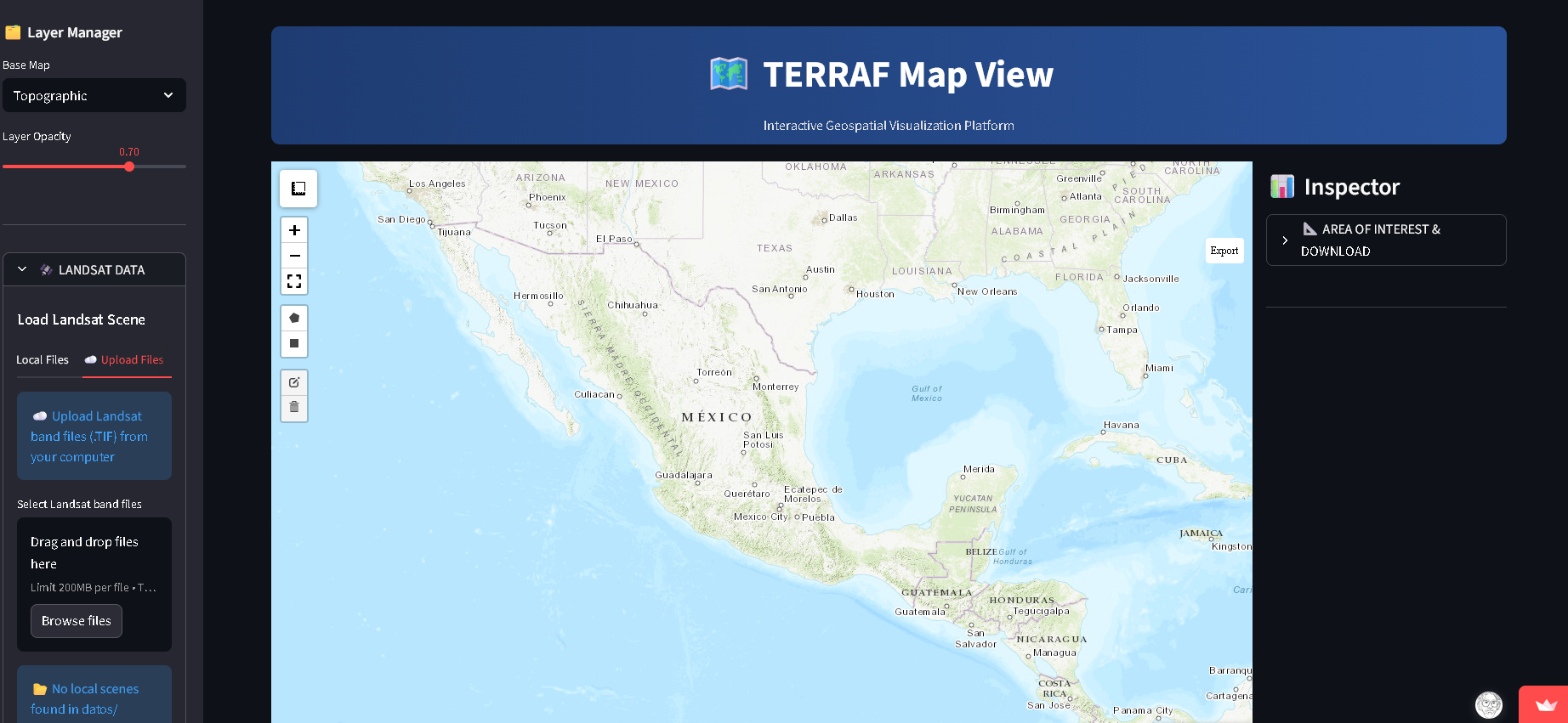 TERRAF - Interfaz GUI